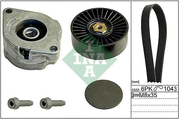 Ķīļrievu siksnu komplekts Schaeffler INA 529 0102 10 1