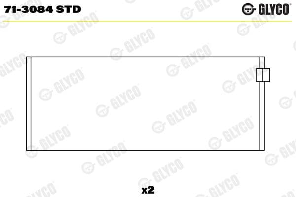 Klaņa gultnis GLYCO 71-3084 STD 1