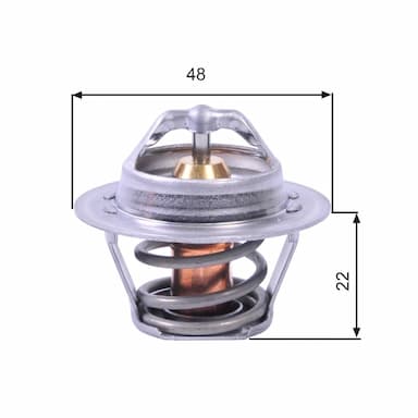 Termostats, Dzesēšanas šķidrums GATES TH00391G1 1