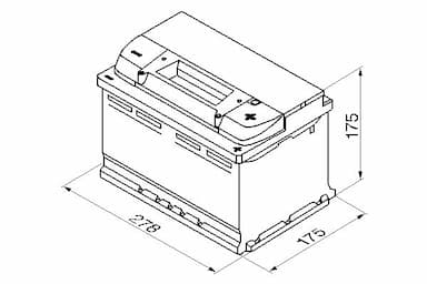 Startera akumulatoru baterija BOSCH 0 092 S50 070 6