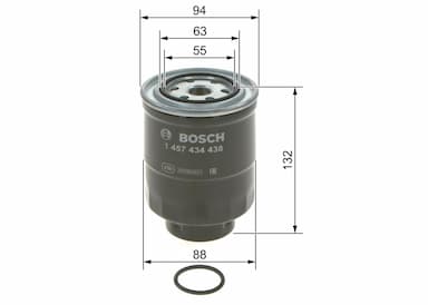 Degvielas filtrs BOSCH 1 457 434 438 5