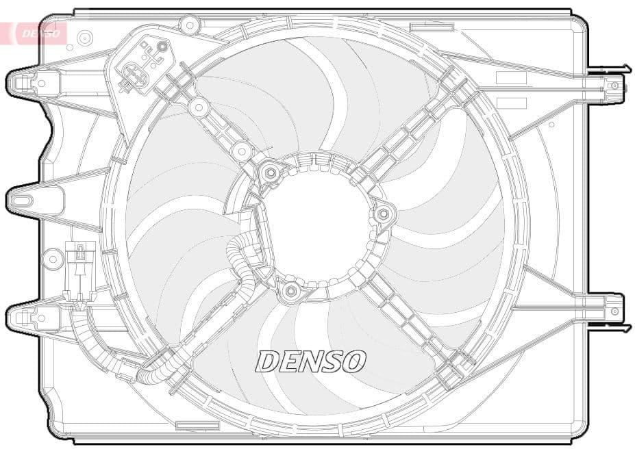 Ventilators, Motora dzesēšanas sistēma DENSO DER09068 1