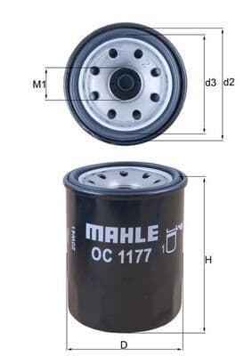 Eļļas filtrs MAHLE OC 1177 1