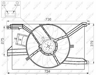 Ventilators, Motora dzesēšanas sistēma NRF 47458 3