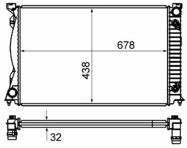 Radiators, Motora dzesēšanas sistēma MAHLE CR 830 000S 1