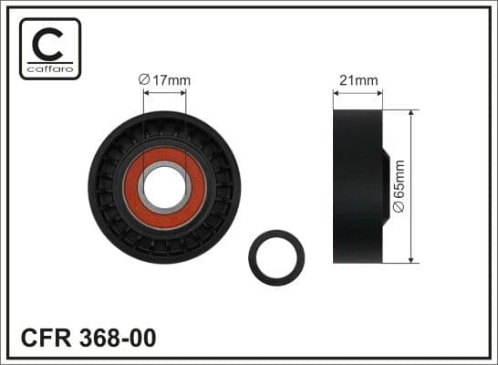 Spriegotājrullītis, Ķīļrievu siksna CAFFARO 368-00 1