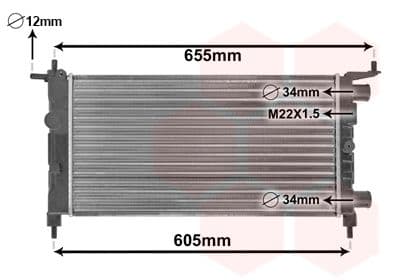 Radiators, Motora dzesēšanas sistēma VAN WEZEL 37002261 1