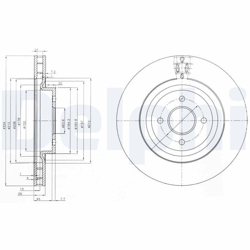 Bremžu diski DELPHI BG3852 1