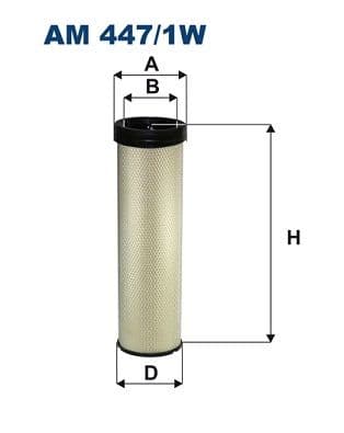 Sekundārā gaisa filtrs FILTRON AM 447/1W 1