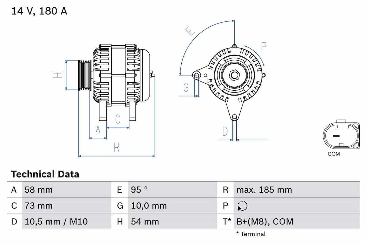 Ģenerators BOSCH 0 986 082 850 1