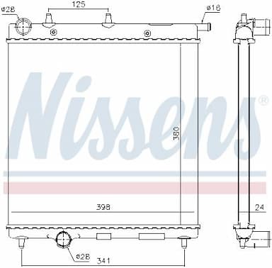 Radiators, Motora dzesēšanas sistēma NISSENS 61278 5