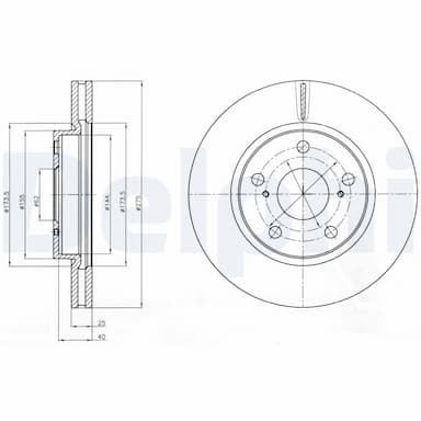 Bremžu diski DELPHI BG4304 1