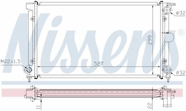 Radiators, Motora dzesēšanas sistēma NISSENS 651511 5