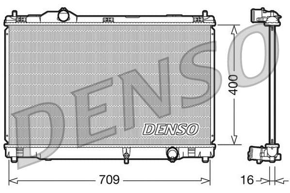 Radiators, Motora dzesēšanas sistēma DENSO DRM51008 1