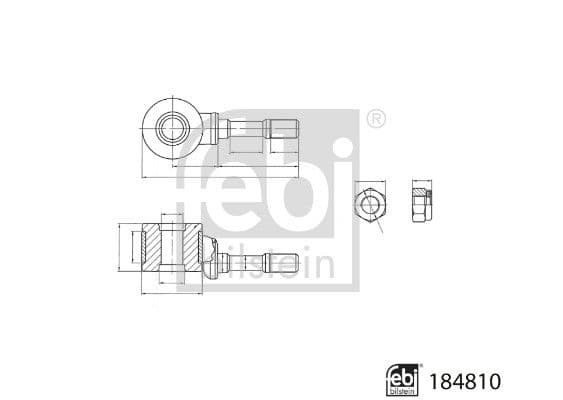 Stiepnis/Atsaite, Stabilizators FEBI BILSTEIN 184810 1