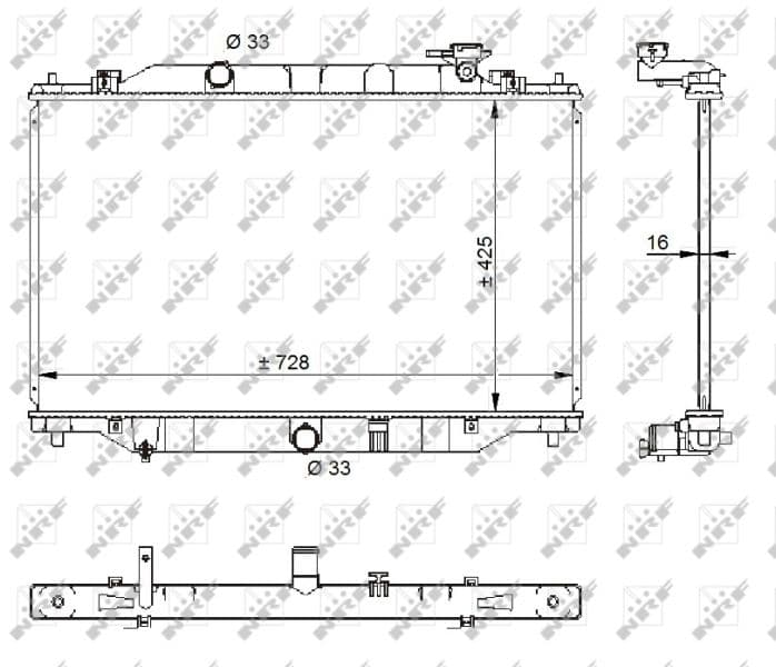 Radiators, Motora dzesēšanas sistēma NRF 59206 1