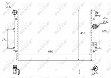 Radiators, Motora dzesēšanas sistēma NRF 58464 1