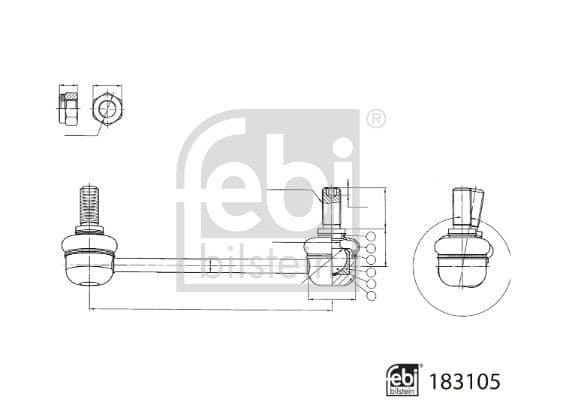 Stiepnis/Atsaite, Stabilizators FEBI BILSTEIN 183105 1