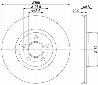 Bremžu diski HELLA 8DD 355 133-531 4