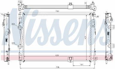 Radiators, Motora dzesēšanas sistēma NISSENS 67361 5