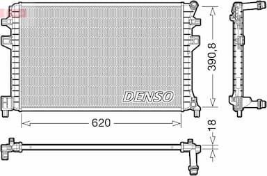 Radiators, Motora dzesēšanas sistēma DENSO DRM02018 1