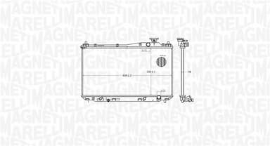 Radiators, Motora dzesēšanas sistēma MAGNETI MARELLI 350213182700 2