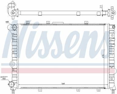 Radiators, Motora dzesēšanas sistēma NISSENS 60041 5