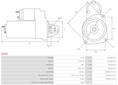 Starteris AS-PL S3002 5