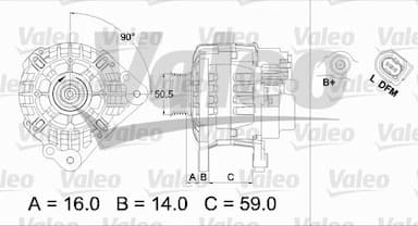 Ģenerators VALEO 437444 5