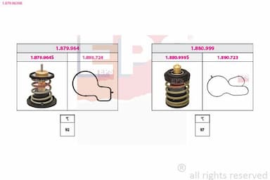 Termostats, Dzesēšanas šķidrums EPS 1.879.963KK 1