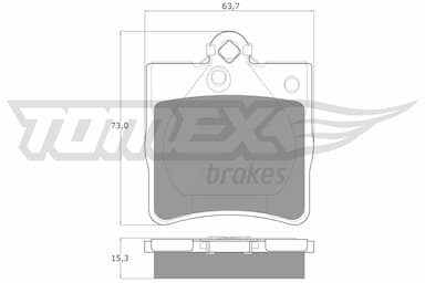 Bremžu uzliku kompl., Disku bremzes TOMEX Brakes TX 12-29 1