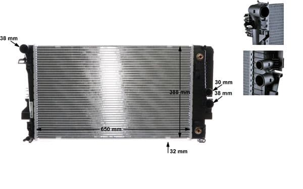 Radiators, Motora dzesēšanas sistēma MAHLE CR 1173 000S 1