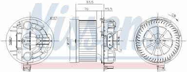 Salona ventilators NISSENS 87383 5