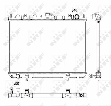 Radiators, Motora dzesēšanas sistēma NRF 53450 4