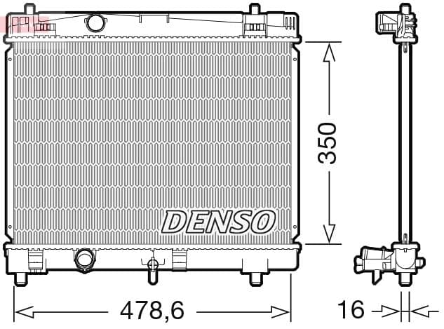 Radiators, Motora dzesēšanas sistēma DENSO DRM50103 1