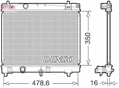 Radiators, Motora dzesēšanas sistēma DENSO DRM50103 1