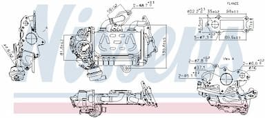 Radiators, Izplūdes gāzu recirkulācija NISSENS 989478 1