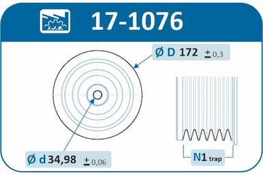 Piedziņas skriemelis, Kloķvārpsta IJS GROUP 17-1076 2