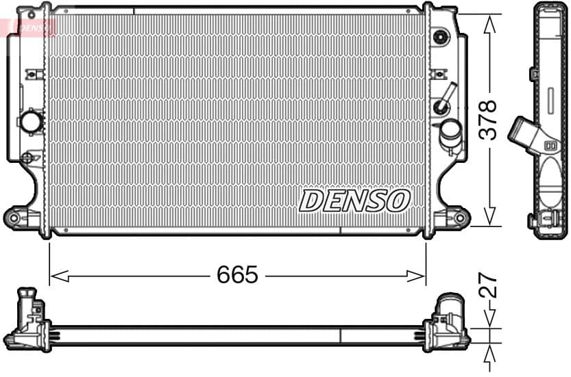 Radiators, Motora dzesēšanas sistēma DENSO DRM50088 1