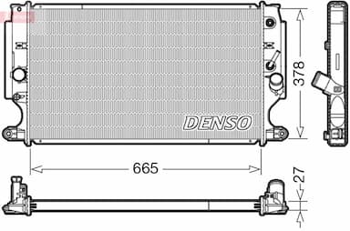 Radiators, Motora dzesēšanas sistēma DENSO DRM50088 1