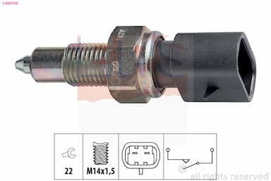 Slēdzis, Atpakaļgaitas signāla lukturis EPS 1.860.038 1