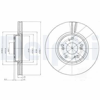 Bremžu diski DELPHI BG3978 1