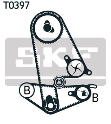 Zobsiksnas komplekts SKF VKMA 93011 2