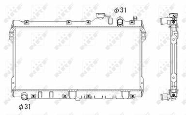 Radiators, Motora dzesēšanas sistēma NRF 506522 4