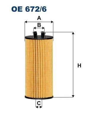 Eļļas filtrs FILTRON OE 672/6 1