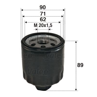 Eļļas filtrs VALEO 586004 1