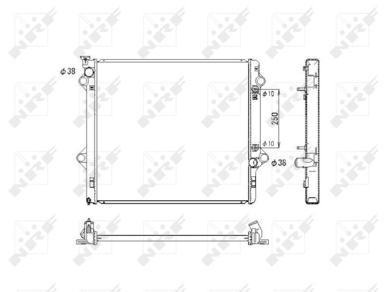 Radiators, Motora dzesēšanas sistēma NRF 53575 1