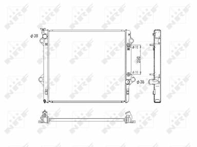 Radiators, Motora dzesēšanas sistēma NRF 53575 1