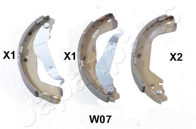 Bremžu loku komplekts JAPANPARTS GF-W07AF 1