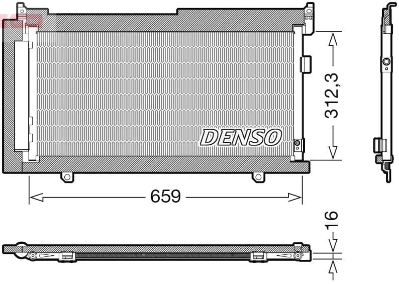 Kondensators, Gaisa kond. sistēma DENSO DCN36006 1